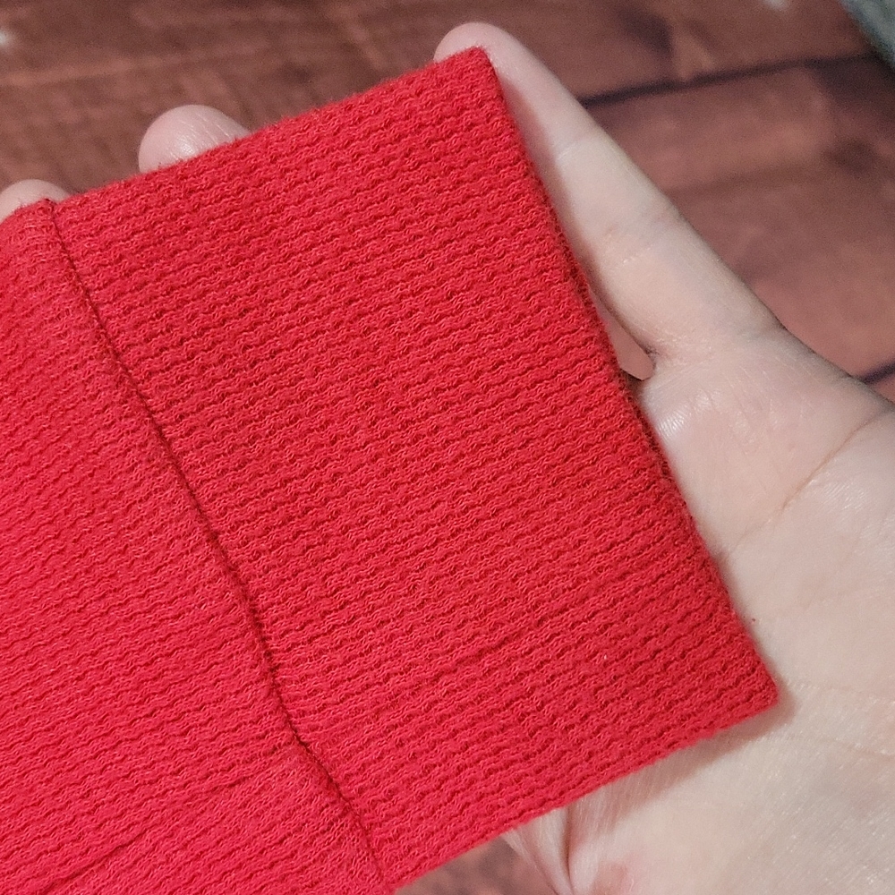 VS PINK Ribbed Longsleeve Top Red Size M - Picture 11 of 12